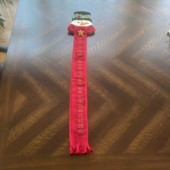 Candy Cane Holder Adventure Calendar Adorable Felt Snowman - Picture 13 of 13